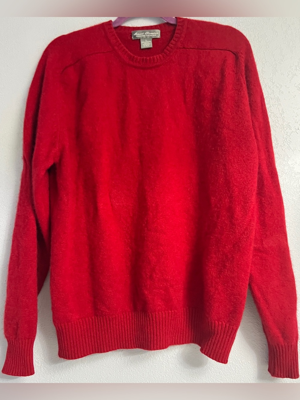 Men’s Daniel Cremieux Signature Collection Red Crewneck Sweater Size L